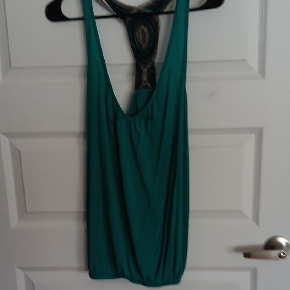 Women's Teal Sleeveless Racerback Tank Top